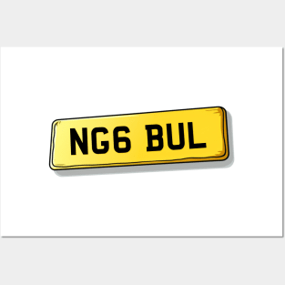 NG6 BUL Bulwell Number Plate Posters and Art